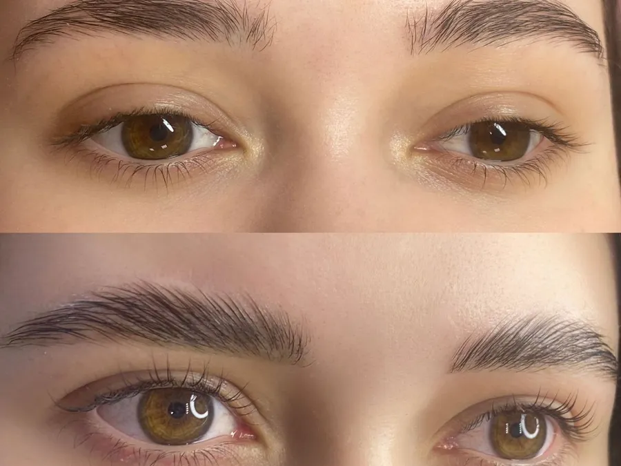 microblading eyebrow — in practice