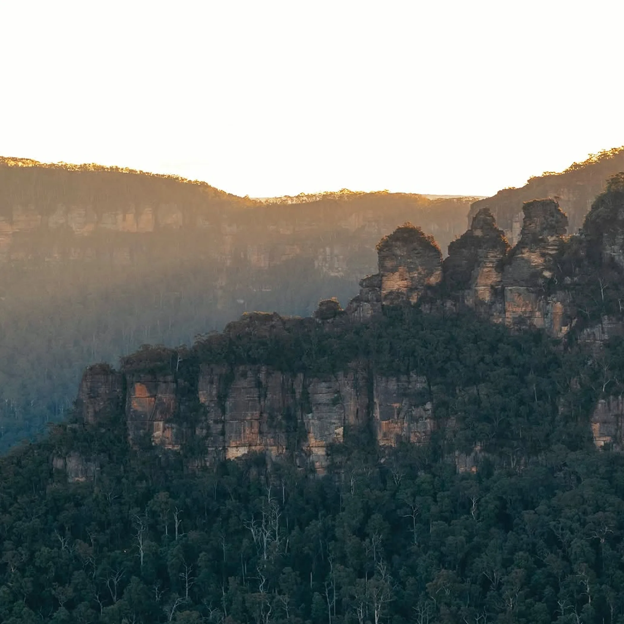 blue mountains valley scenery